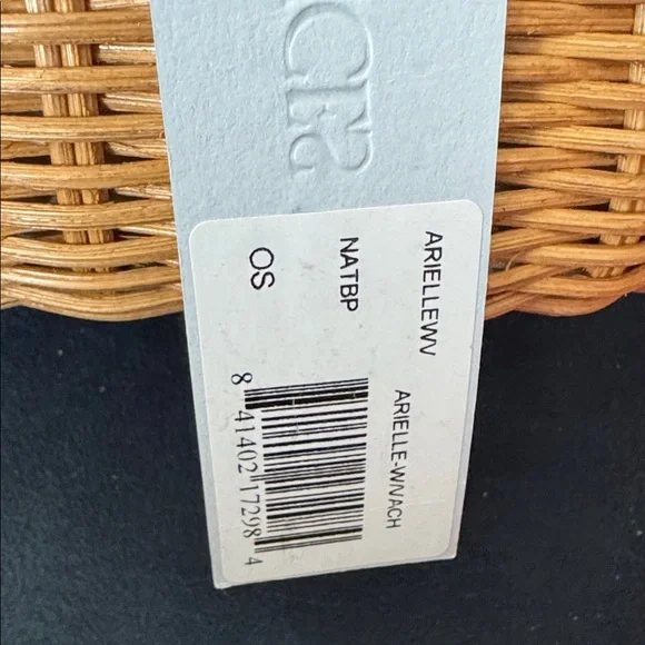 Frances Valentine Wicker Bag with Pink Accents - Picture 2 of 9